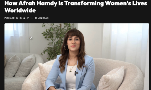 Featured in Gulf Magazine How Afrah Hamdy is transforming women’s lives worldwide